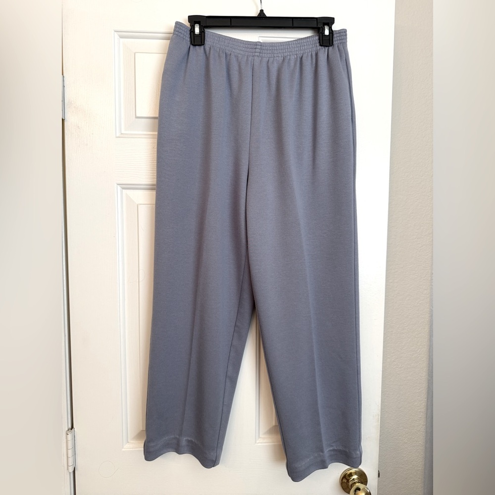Alfred Dunner Gray Petite Pants